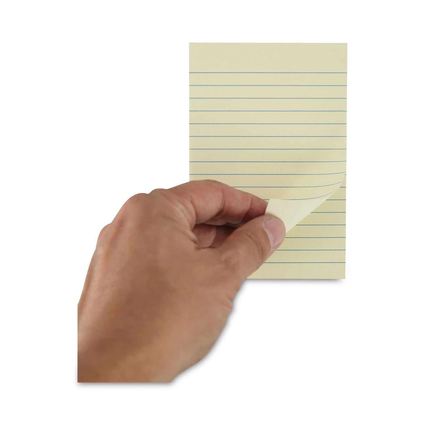 Universal Recycled Self-Stick Note Pads, Note Ruled, 4" x 6", Yellow, 100 Sheets/Pad, 12 Pads/Pack (28073)