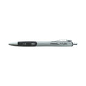 Universal Comfort Grip Gel Pen, Retractable, Medium 0.7 mm, Black Ink, Gray/Black/Silver Barrel, 36/Pack (39724)