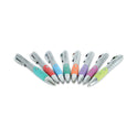 Universal Comfort Grip Gel Pen, Retractable, Medium 0.7 mm, Assorted Ink and Barrel Colors, 8/Pack (39725)