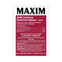 Maxim AFBC Acid-Free Restroom Cleaner, Safe-to-Ship, Fresh Scent, 32 oz Bottle, 6/Carton (03600086)