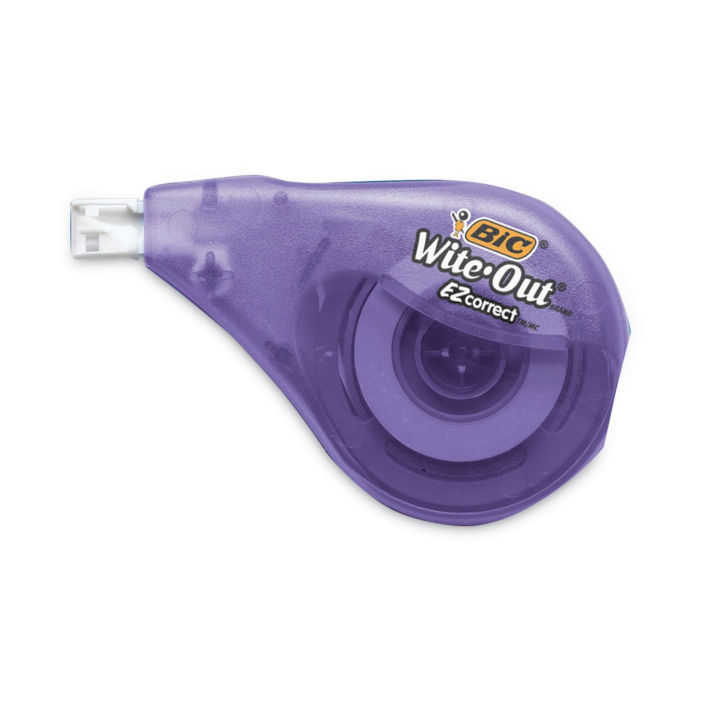 BIC Wite-Out EZ Correct Correction Tape, Non-Refillable, Randomly Assorted Applicator Colors, 0.17&quot; x 400&quot;, 4/Pack (WOTAPP418)