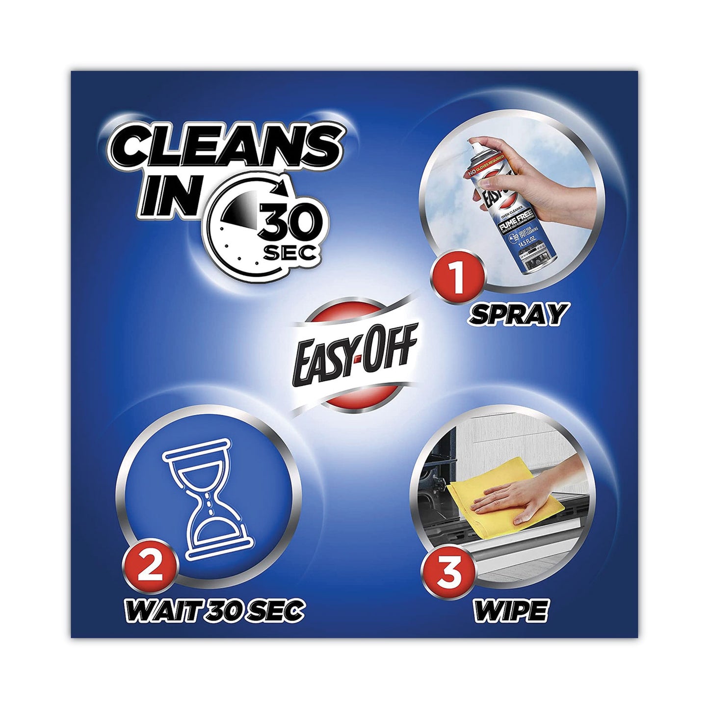 EASY-OFF Fume-Free Oven Cleaner, Lemon Scent 14.5 oz Aerosol Spray, 12/Carton (87977CT)