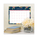 Blue Sky Day Designer Peyton Wall Calendar, Floral Artwork, 15 x 12, White/Navy Sheets, 12-Month (Jan to Dec): 2025 (103627)