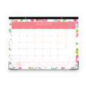 Blue Sky Day Designer Peyton Desk Pad Calendar, Floral Artwork, 22 x 17, Black Binding, Clear Corners, 12-Month (Jan to Dec): 2025 (103631)
