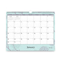 Blue Sky Rue Du Flore Wall Calendar, Floral Artwork, 12 x 15, White/Jade/Lavender Sheets, 12-Month (Jan to Dec): 2025 (101611)