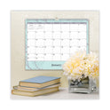 Blue Sky Rue Du Flore Wall Calendar, Floral Artwork, 12 x 15, White/Jade/Lavender Sheets, 12-Month (Jan to Dec): 2025 (101611)