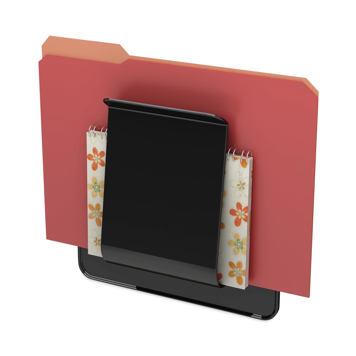 Deflecto Stand Tall Wall File, Legal/Letter/Oversized Size, 9.25" x 10.63", Black (65504H)