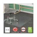 Deflecto SuperMat Frequent Use Chair Mat for Medium Pile Carpet, 36 x 48, Rectangular, Clear (CM14142)