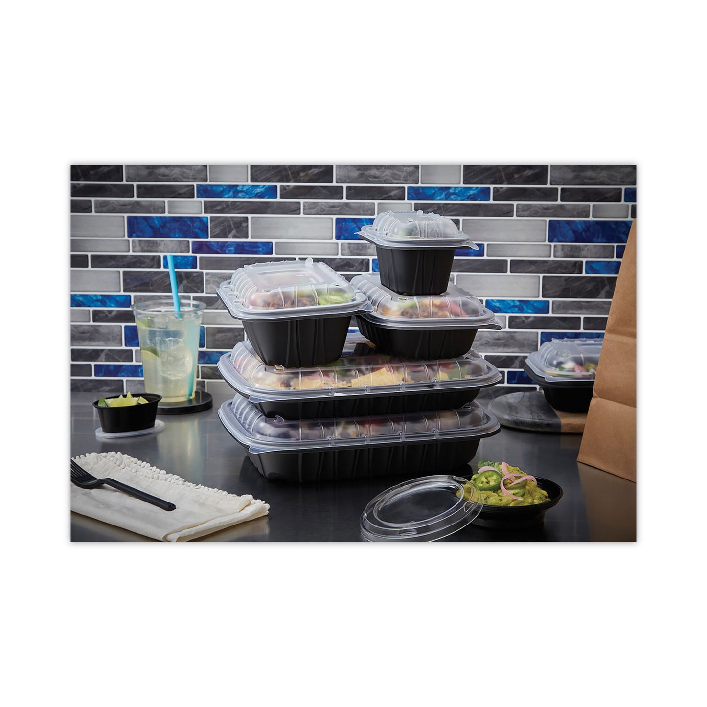 Pactiv EarthChoice Entree2Go Takeout Container Vented Lid, 5.65 x 4.25 x 0.93, Clear, Plastic, 600/Carton (YCNV6X4PPDL)