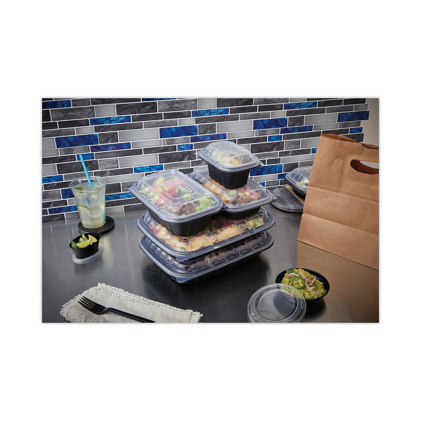 Pactiv EarthChoice Entree2Go Takeout Container Vented Lid, 5.65 x 4.25 x 0.93, Clear, Plastic, 600/Carton (YCNV6X4PPDL)