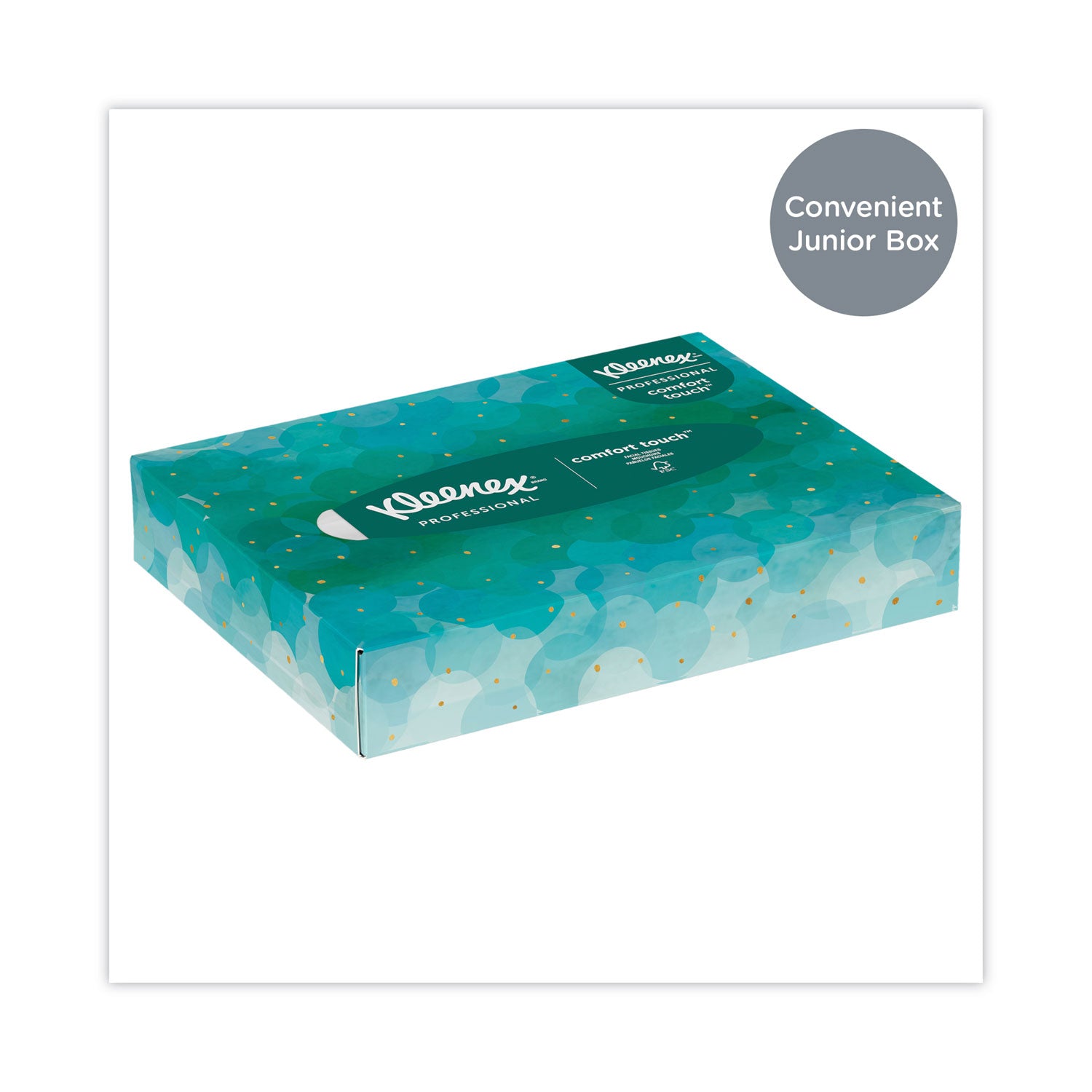 Kleenex White Facial Tissue Junior Pack, 2-Ply, 48 Sheets/Box, 64 Boxes/Carton (21195)