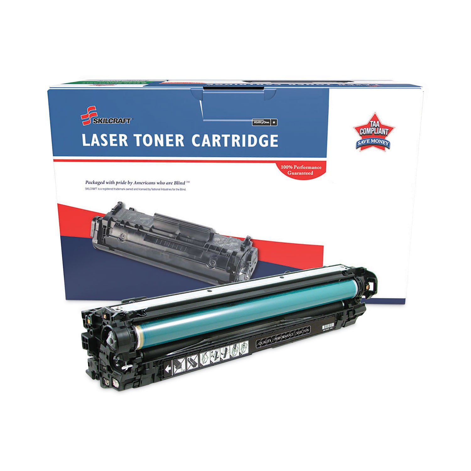 AbilityOne 7510016961580 Remanufactured CE270A (650A) Toner, 13,500 Page-Yield, Black