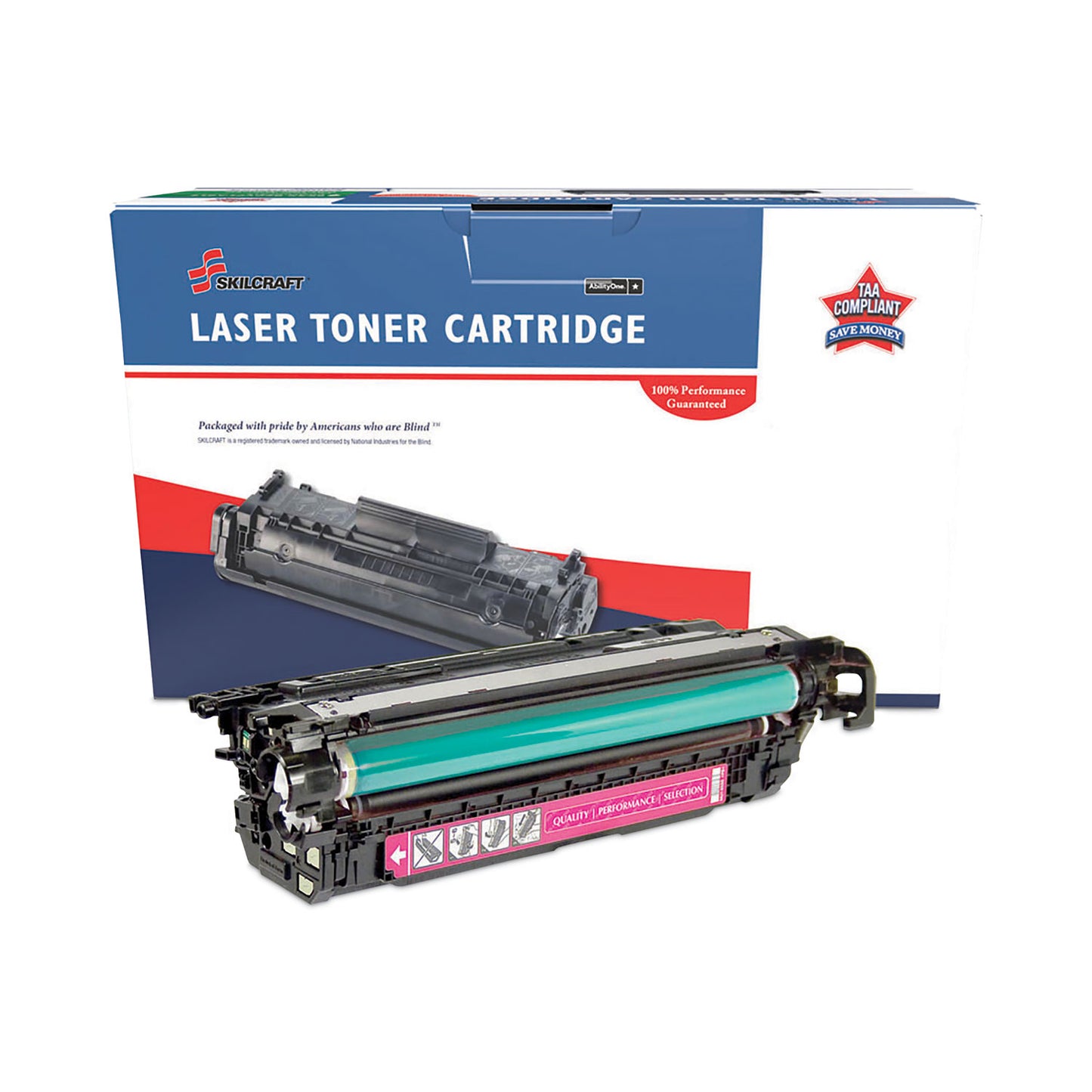 AbilityOne 7510016962213 Remanufactured CF033A (646A) Toner, 12,500 Page-Yield, Magenta