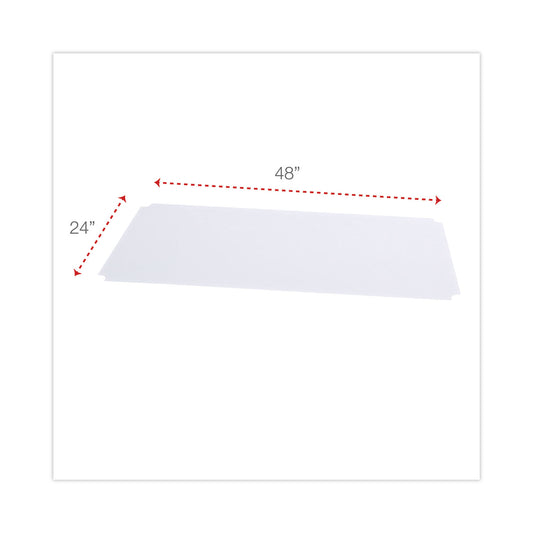 Alera Shelf Liners For Wire Shelving, Clear Plastic, 48w x 24d, 4/Pack (SW59SL4824)