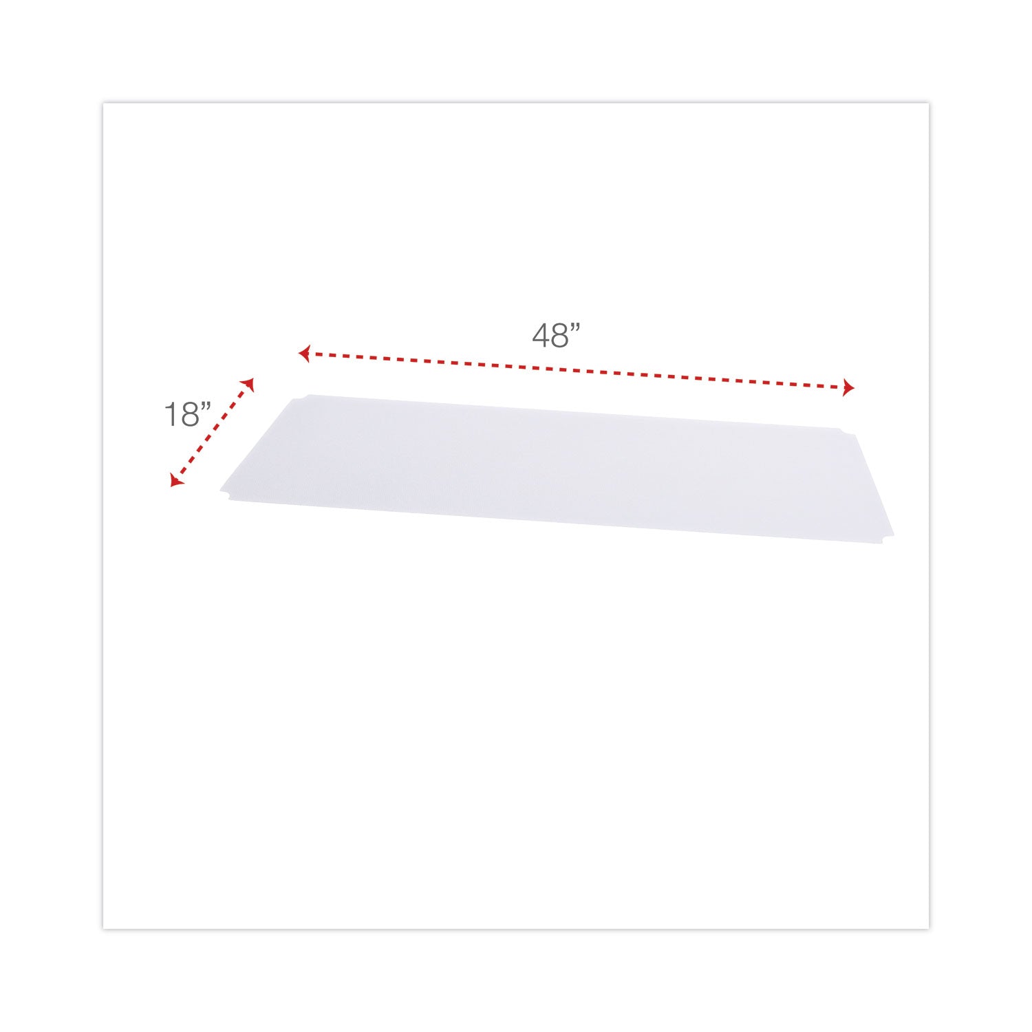 Alera Shelf Liners For Wire Shelving, Clear Plastic, 48w x 18d, 4/Pack (SW59SL4818)