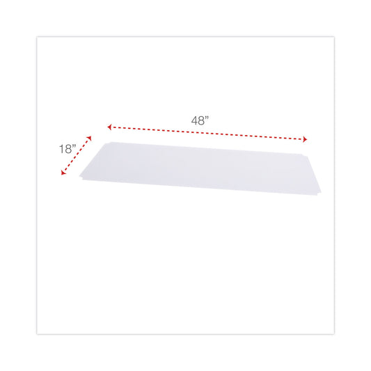 Alera Shelf Liners For Wire Shelving, Clear Plastic, 48w x 18d, 4/Pack (SW59SL4818)