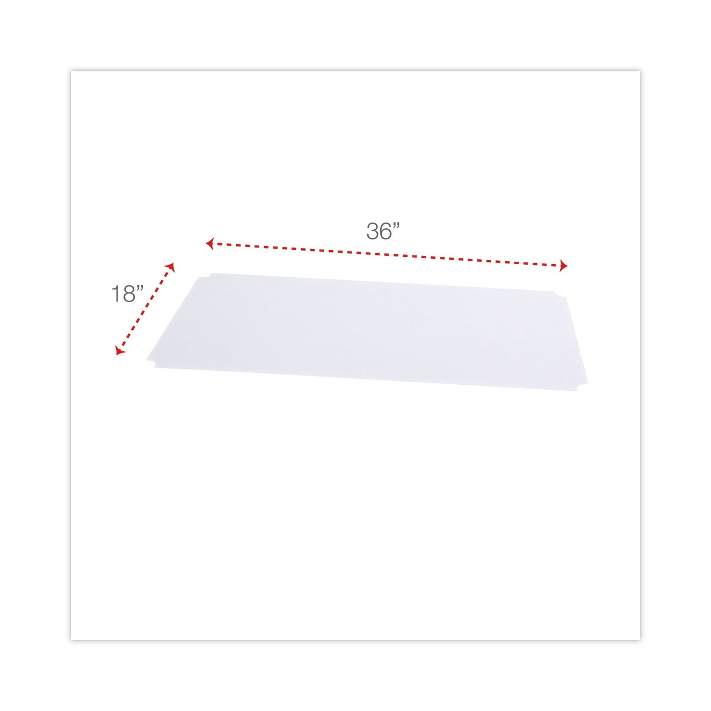 Alera Shelf Liners For Wire Shelving, Clear Plastic, 36w x 18d, 4/Pack (SW59SL3618)