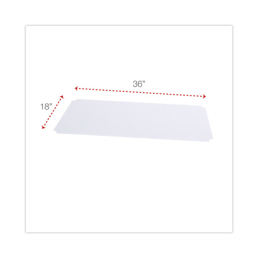 Alera Shelf Liners For Wire Shelving, Clear Plastic, 36w x 18d, 4/Pack (SW59SL3618)