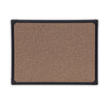 Universal Tech Cork Board, 24 x 18, Brown Surface, Black Aluminum Frame (43021)