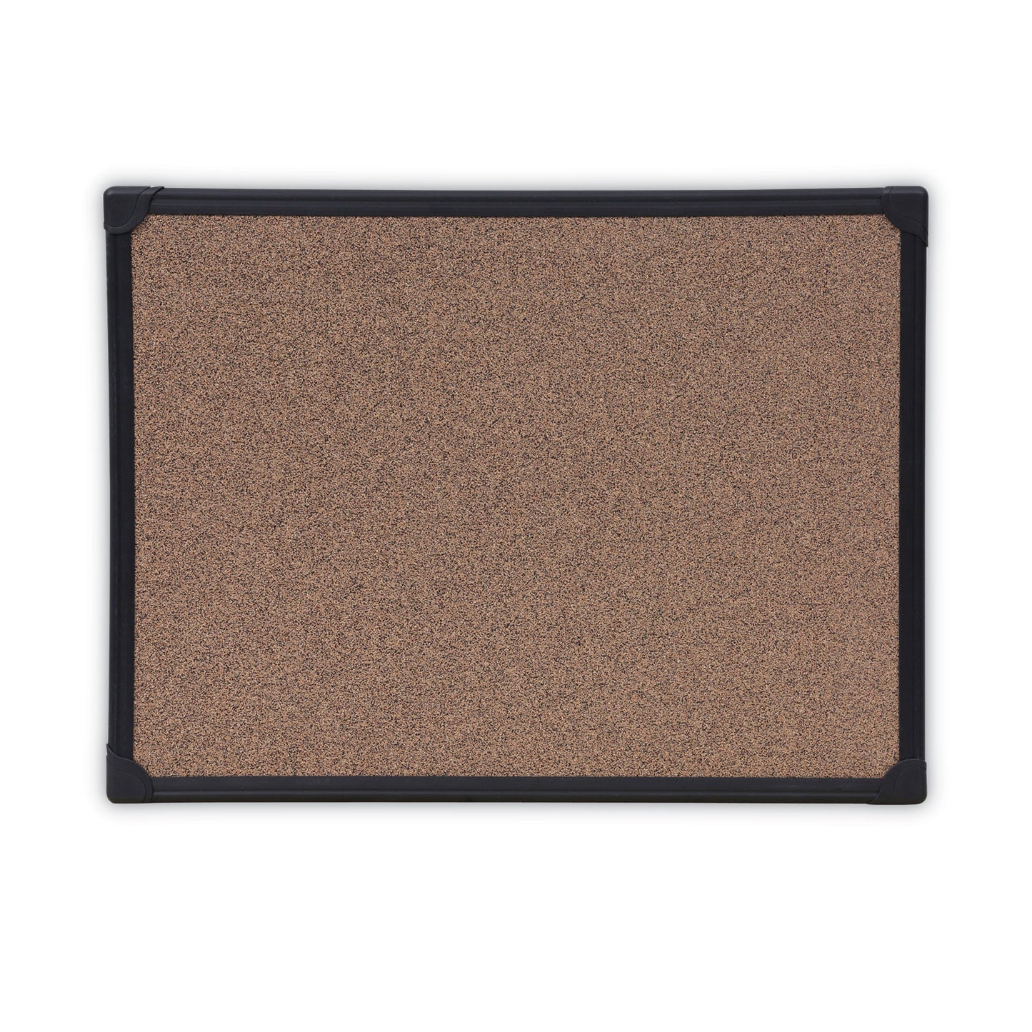 Universal Tech Cork Board, 24 x 18, Brown Surface, Black Aluminum Frame (43021)