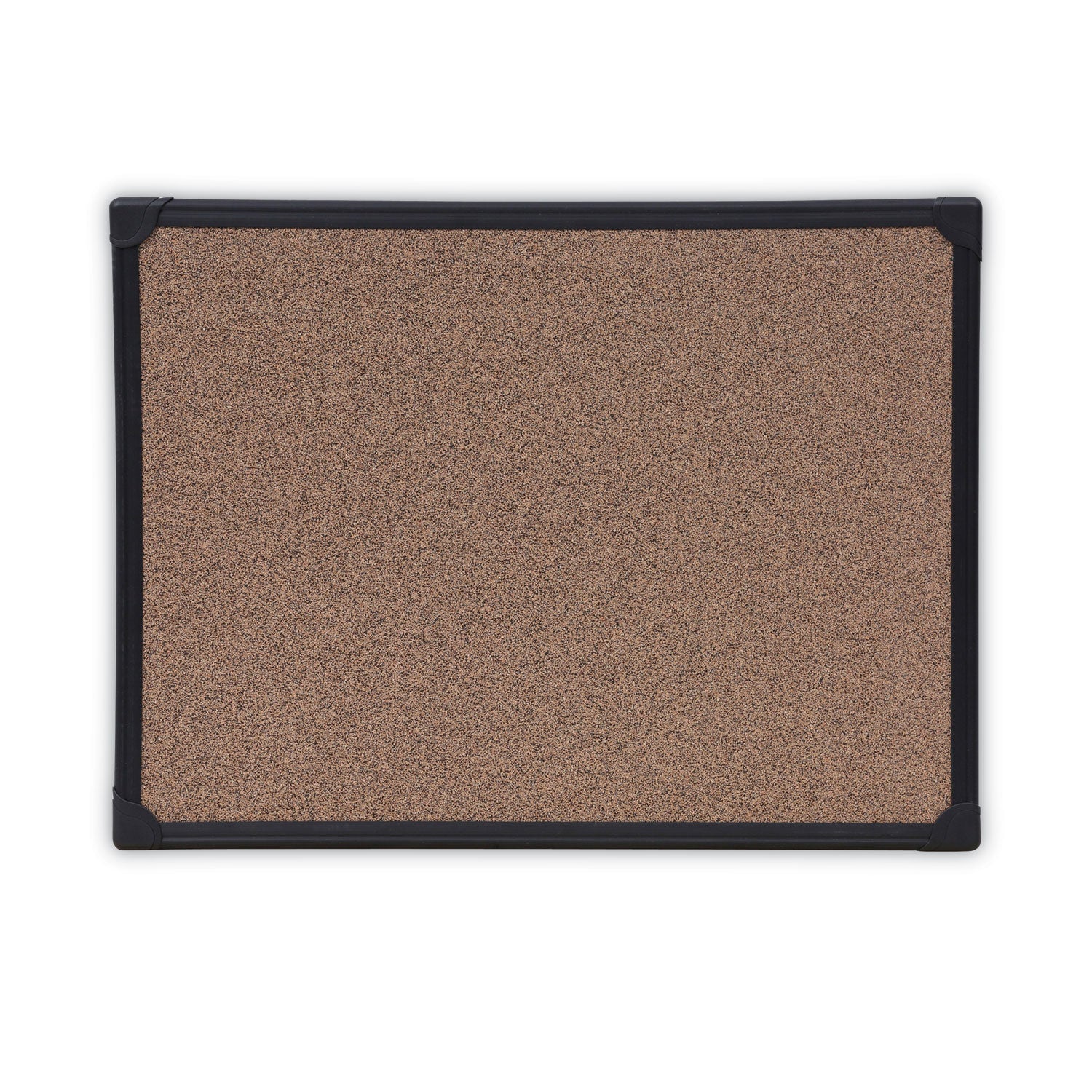 Universal Tech Cork Board, 24 x 18, Brown Surface, Black Aluminum Frame (43021)