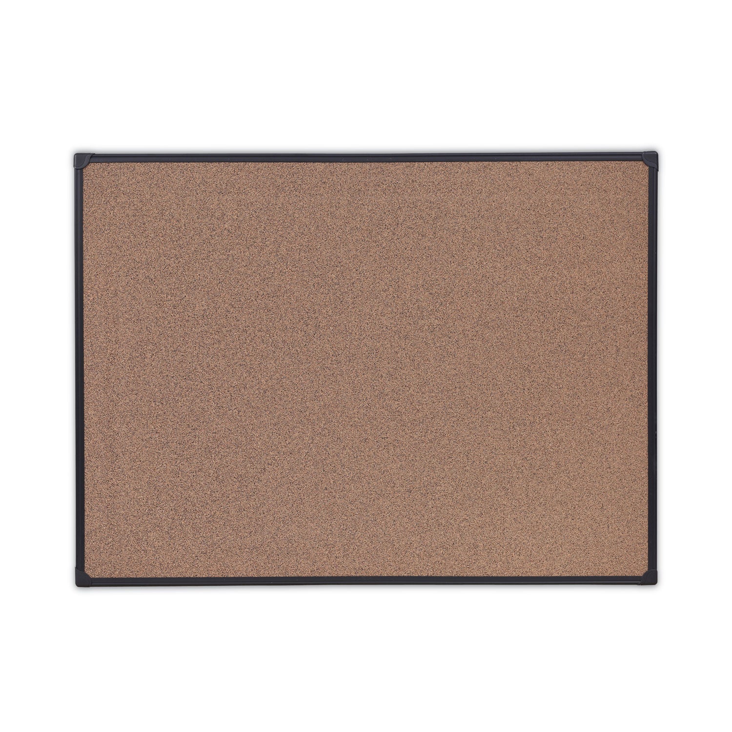 Universal Tech Cork Board, 48 x 36, Brown Surface, Black Aluminum Frame (43023)