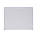 Universal Melamine Dry Erase Board with Aluminum Frame, 24 x 18, White Surface, Anodized Aluminum Frame (43622)