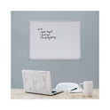 Universal Melamine Dry Erase Board with Aluminum Frame, 24 x 18, White Surface, Anodized Aluminum Frame (43622)