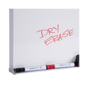 Universal Melamine Dry Erase Board with Aluminum Frame, 24 x 18, White Surface, Anodized Aluminum Frame (43622)