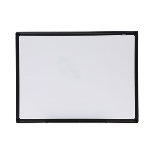 Universal Design Series Deluxe Dry Erase Board, 24 x 18, White Surface, Black Anodized Aluminum Frame (43630)