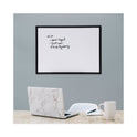 Universal Design Series Deluxe Dry Erase Board, 24 x 18, White Surface, Black Anodized Aluminum Frame (43630)