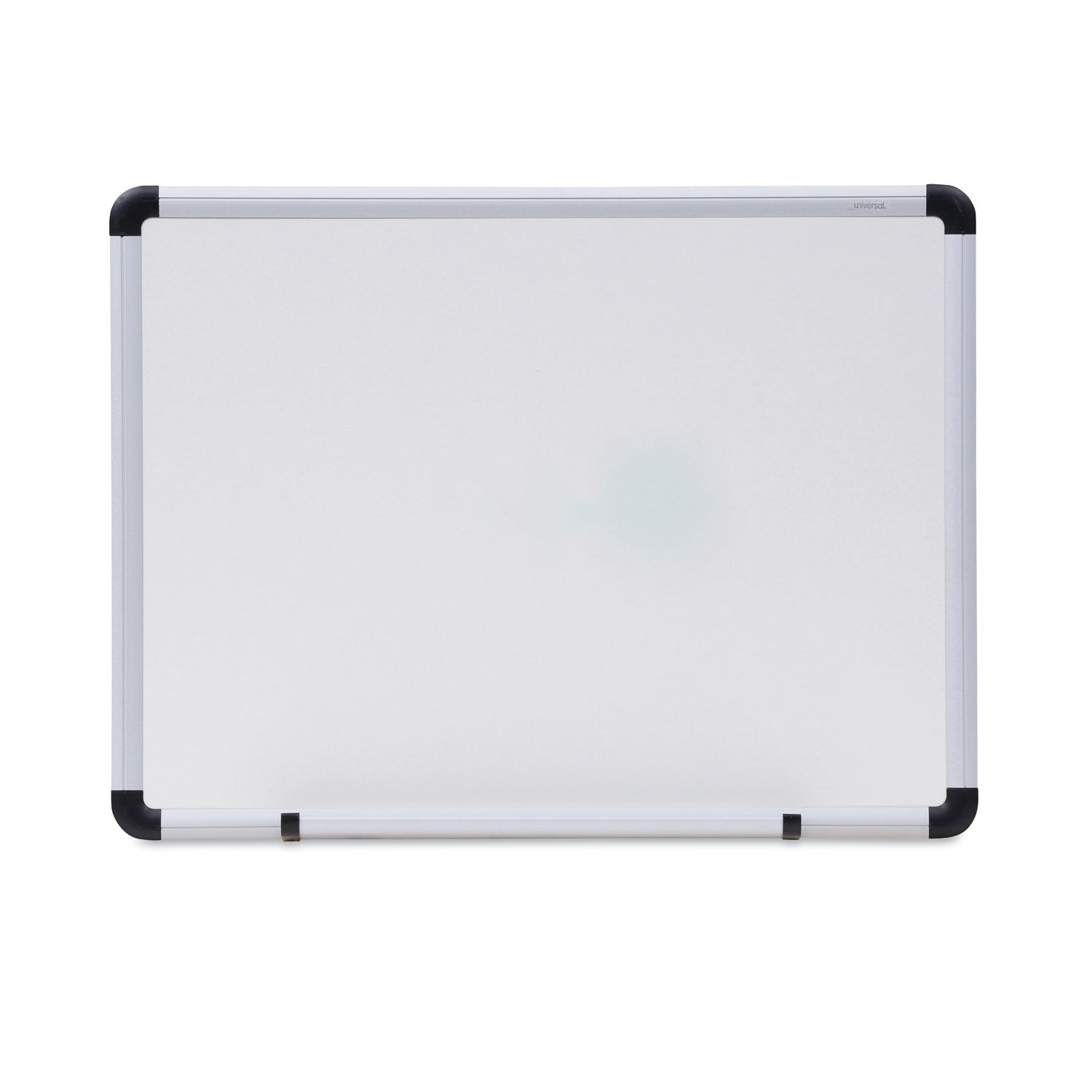 Universal Modern Melamine Dry Erase Board with Aluminum Frame, 24 x 18, White Surface (43722)