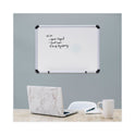 Universal Modern Melamine Dry Erase Board with Aluminum Frame, 24 x 18, White Surface (43722)