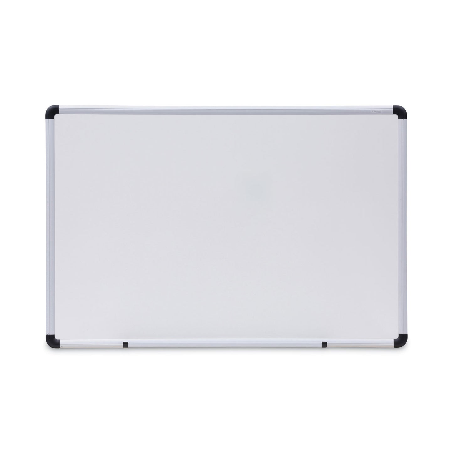 Universal Modern Melamine Dry Erase Board with Aluminum Frame, 36 x 24, White Surface (43723)