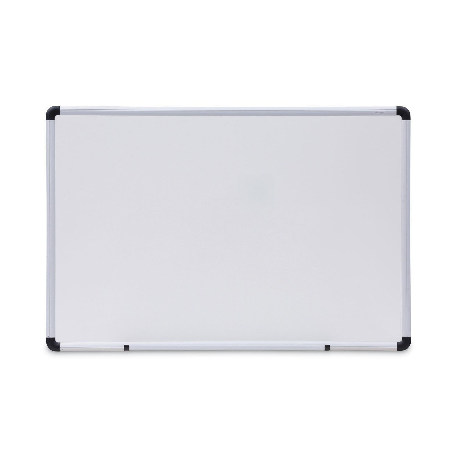 Universal Modern Melamine Dry Erase Board with Aluminum Frame, 36 x 24, White Surface (43723)