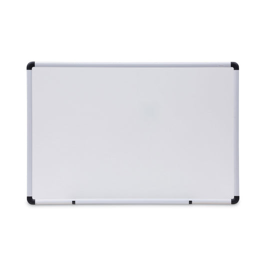 Universal Modern Melamine Dry Erase Board with Aluminum Frame, 36 x 24, White Surface (43723)