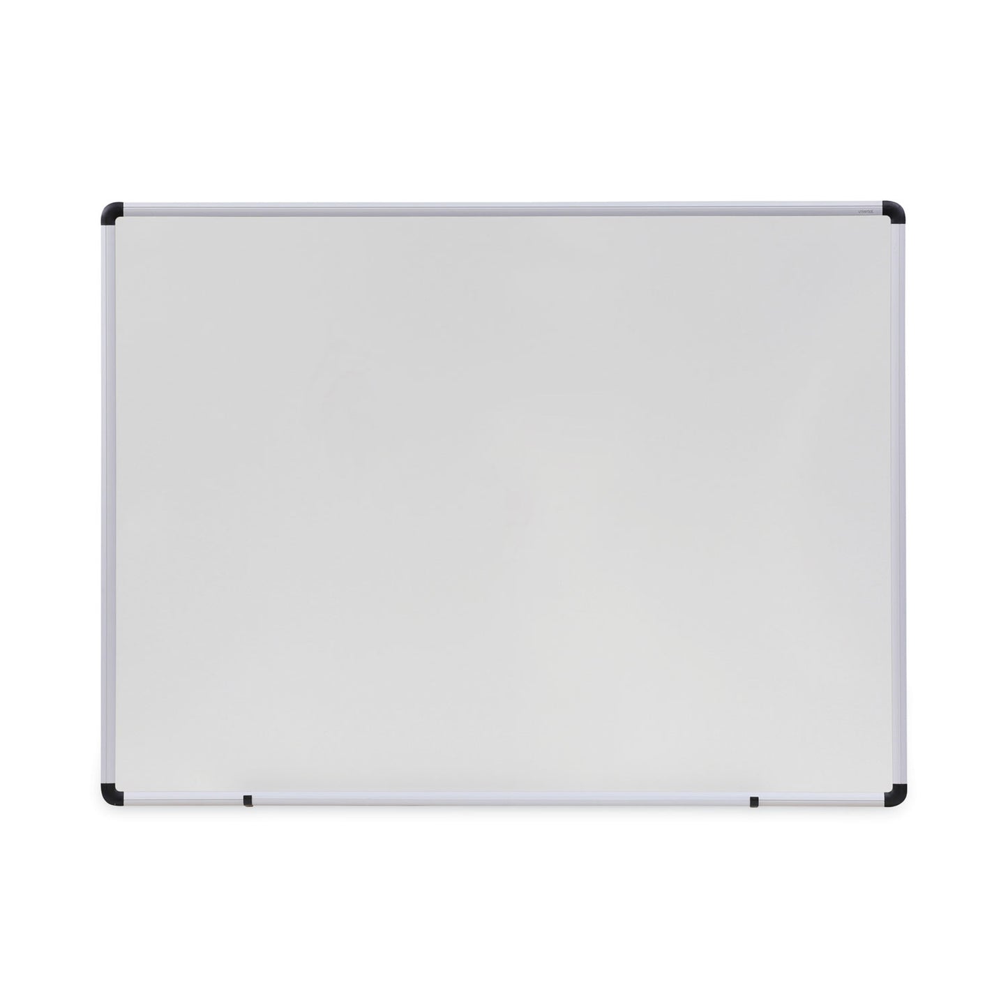 Universal Modern Melamine Dry Erase Board with Aluminum Frame, 48 x 36, White Surface (43724)