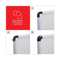 Universal Modern Melamine Dry Erase Board with Aluminum Frame, 48 x 36, White Surface (43724)