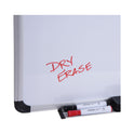 Universal Magnetic Steel Dry Erase Marker Board, 24 x 18, White Surface, Aluminum/Plastic Frame (43732)