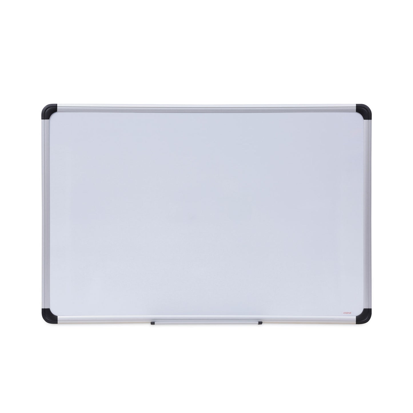 Universal Magnetic Steel Dry Erase Marker Board, 36 x 24, White Surface, Aluminum/Plastic Frame (43733)