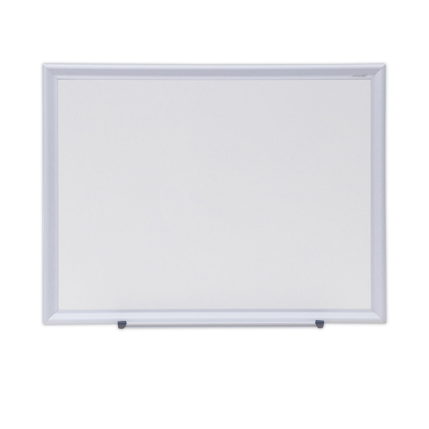 Universal Deluxe Melamine Dry Erase Board, 24 x 18, Melamine White Surface, Silver Aluminum Frame (44618)