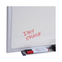 Universal Deluxe Melamine Dry Erase Board, 24 x 18, Melamine White Surface, Silver Aluminum Frame (44618)