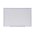 Universal Deluxe Melamine Dry Erase Board, 36 x 24, Melamine White Surface, Silver Aluminum Frame (44624)