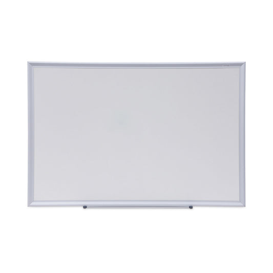 Universal Deluxe Melamine Dry Erase Board, 36 x 24, Melamine White Surface, Silver Aluminum Frame (44624)