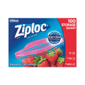 Ziploc Seal Top Bags, Quart, 7.44" x 7", Clear, 100/Box (316962)