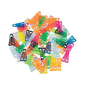 GEM Plastic Paper Clips, Medium, Smooth, Assorted Colors, 500/Box (PC0300)