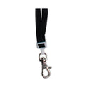 Advantus Deluxe Safety Lanyards, Metal Lobster Claw Hook Fastener, 36" Long, Black, 24/Box (75421)