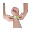 Advantus Crowd Management Wristbands, Sequentially Numbered, 9.75" x 0.75", Neon Green, 500/Pack (91122)