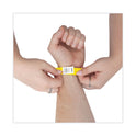 Advantus Crowd Management Wristbands, Sequentially Numbered, 10" x 0.75", Yellow, 100/Pack (75444)