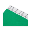Advantus Crowd Management Wristbands, Sequentially Numbered, 10" x 0.75", Green, 100/Pack (75443)